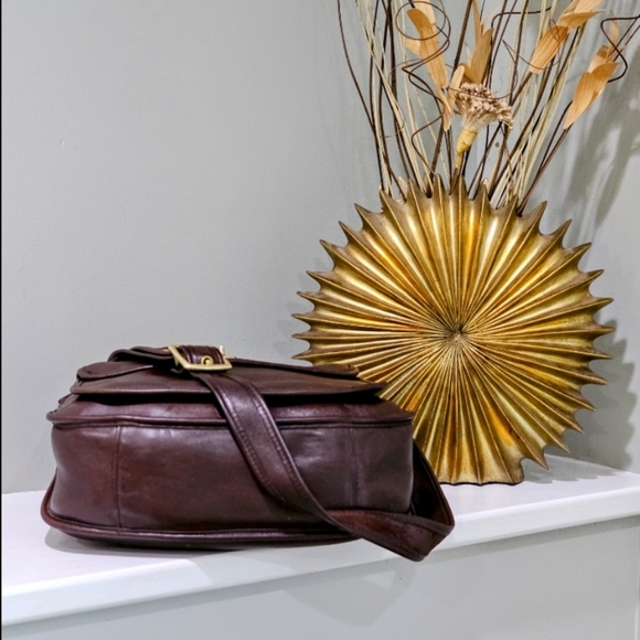 Vintage Coach Taft Crossbody / Shoulder Bag Purse # 9980 (Mahogany) - Picture 8 of 13